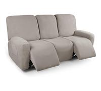 Funda de Sillón Relax Reclinable Elástica 1/2/3 Plaza , Jacquard Funda Reclinable 4/6/8 Piezas con Bolsillos Laterales, Antideslizante Extraíbles y Lavables Fundas Reclinable Protector ( Color : #3 ,
