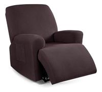 Funda de Sillón Relax Reclinable Elástica 1/2/3 Plaza , Jacquard Funda Reclinable 4/6/8 Piezas con Bolsillos Laterales, Antideslizante Extraíbles y Lavables Fundas Reclinable Protector ( Color : #8 ,