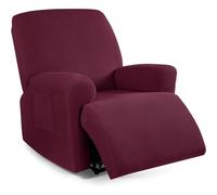 Funda de Sillón Relax Reclinable Elástica 1/2/3 Plaza , Jacquard Funda Reclinable 4/6/8 Piezas con Bolsillos Laterales, Antideslizante Extraíbles y Lavables Fundas Reclinable Protector ( Color : #11 ,