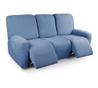 Funda de Sillón Relax Reclinable Elástica 1/2/3 Plaza , Jacquard Funda Reclinable 4/6/8 Piezas con Bolsillos Laterales, Antideslizante Extraíbles y Lavables Fundas Reclinable Protector ( Color : #12 ,