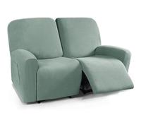 Funda de Sillón Relax Reclinable Elástica 1/2/3 Plaza , Jacquard Funda Reclinable 4/6/8 Piezas con Bolsillos Laterales, Antideslizante Extraíbles y Lavables Fundas Reclinable Protector ( Color : #4 ,