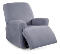 Funda de Sillón Relax Reclinable Elástica 1/2/3 Plaza , Jacquard Funda Reclinable 4/6/8 Piezas con Bolsillos Laterales, Antideslizante Extraíbles y Lavables Fundas Reclinable Protector ( Color : #5 ,