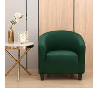 Funda de sillón verde militar, protector elástico de 3 piezas, tela de elastano suave, fundas duraderas para sillas de club para una fácil limpieza y decoración elegante del hogar