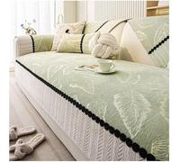 Funda de Sofá 1 2 3 4 Plazas en Forma de L,Funda Cubre Sofá Antideslizantes Sofá Chaise Longue Lavable Universal Protector de Muebles para Gatos Perros y Mascotas(Verde,90x90cm)