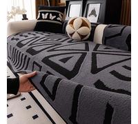 Funda de Sofá Antideslizante de Pana sofá Todas Las Estaciones Topper Sofa Protector De Sofá Gruesas Sofá Cubre Sofás de 1 2 3 4 Plazas Seccional en Forma de U y L (Grey,90 * 180cm)