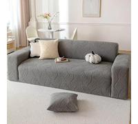 Funda de Sofá Antideslizante Funda de Sofá Protector de Muebles Lavable Universal de Alta Elasticidad Se Admiten Mascotas para Sofá Seccional Dark Grey 190-230cm