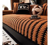 Funda De Sofá Antideslizante Y Duradera, Protección Acolchada para Sofá, Protector Apto para Mascotas para Sofás De 1/2/3/4 Plazas, Sofá Esquinero, En Forma De L/u Orange 110 * 160cm