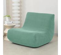 Funda De Sofá Cama 1 Plaza Sin Brazos Elástica, Ajustable para Sillón Y Pouf, Protector Lavable A Máquina Impermeable A Prueba Mascotas(Green)