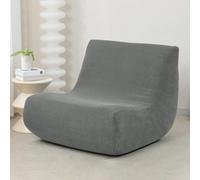 Funda De Sofá Cama 1 Plaza Sin Brazos Elástica, Ajustable para Sillón Y Pouf, Protector Lavable A Máquina Impermeable A Prueba Mascotas(Dark Gray)