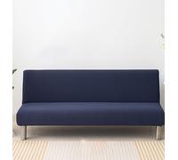 Funda de sofá cama sin brazos, funda elástica para sofá plegable sin reposabrazos, protector lavable para 2/3 plazas, ideal para hogares con mascotas o niños, 14 opciones de color (azul zafiro, 150