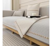 Funda De Sofá Chenilla Con Antideslizante Silicona - Funda De Sofá Tela Ultra Suave Sala Estar, Seccional, Loveseat, Protector Muebles Que Admite Mascotas, Fácil Instalar gray 70*210cm/27.6*82.7in