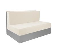 Funda de sofá con cremallera para sofá o cama, cubierta de FA, flexible, impermeable, cubierta para sofá triple con cremallera, tamaño completo