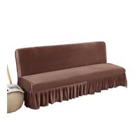 Funda de Sofá con Falda Funda elástica for sofá Cama, Funda for sin Brazos con Falda, Protectora for Muebles, 1 Pieza(Khaki,L 180-200cm)