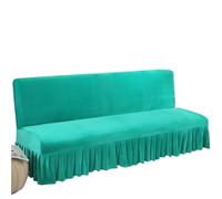 Funda de Sofá con Falda Funda elástica for sofá Cama, Funda for sin Brazos con Falda, Protectora for Muebles, 1 Pieza(Bright Green,M 150-170cm)