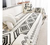 Funda De Sofá De 3 Cojines Estilo Bohemio, Lavable, Apta para Mascotas, para 1 A 4 Plazas, Seccional En Forma De L(A,180 * 300cm/71 * 118in)