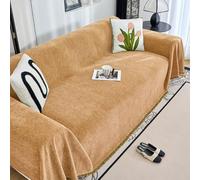 Funda de sofá de chenilla en espiga Lavable y transpirable Manta para sofá Funda protectora para sofá para todas las estaciones Funda protectora para sofá en forma de L co(Size:90x90cm,Color:Amarillo)