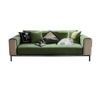 Funda de sofá de esquina antideslizante de 100 x 120 cm, protector universal de muebles, personalizable para todas las estaciones, apto para niños y mascotas, color verde