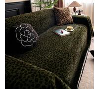 Funda De Sofá De Felpa Cálida, Antideslizante, Impermeable Y Lavable, Elástica, Para Perros, Muebles Para Mascotas, Sillón Reclinable, Universal 180*130 Cm / Dark-forest-green 180*180cm/70.87*70.87in