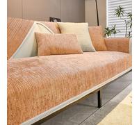 Funda de sofá de felpa: funda de sofá en forma de L de 1/2/3/4 plazas, protector antideslizante, manta de sofá para zona de estar, funda universal para protección contra manchas