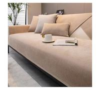 Funda de sofá de felpilla Suave 1/2/3/4 Plazas en Forma de L, Antideslizante, Lavable y Apta para Mascotas, se Adapta a múltiples Estilos, Modernos para decoración del hogar(Light Coffee,70x90cm)