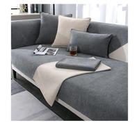 Funda de sofá de felpilla Suave 1/2/3/4 Plazas en Forma de L, Antideslizante, Lavable y Apta para Mascotas, se Adapta a múltiples Estilos, Modernos para decoración del hogar(Gris,70x180cm)