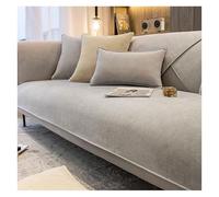 Funda de sofá de felpilla Suave 1/2/3/4 Plazas en Forma de L, Antideslizante, Lavable y Apta para Mascotas, se Adapta a múltiples Estilos, Modernos para decoración del hogar(Sky Gray,70x210cm)