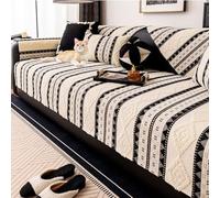 Funda De Sofá De Jacquard A Rayas, Chenilla Suave Funda Sofa Chaise Long 1 2 3 4 Plazas, Protector Cubre Sofa(A,30x50cm)