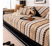 Funda De Sofá De Jacquard A Rayas, Chenilla Suave Funda Sofa Chaise Long 1 2 3 4 Plazas, Protector Cubre Sofa(C,90x160cm)