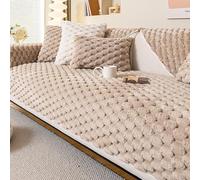 Funda De Sofá De Piel De Conejo Sintética, Funda De Sofá De Felpa Antideslizante Para Sofás Seccionales Y De Cuero - Funda Gruesa Y Difusa A Prueba De Mascotas, Almohadilla Protectora De #3 70*120cm