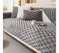 Funda De Sofá De Piel De Conejo Sintética, Funda De Sofá De Felpa Antideslizante Para Sofás Seccionales Y De Cuero - Funda Gruesa Y Difusa A Prueba De Mascotas, Almohadilla Protectora De S #1 70*90cm