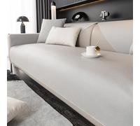 Funda De Sofá De Polipiel Chaise Long Couch Cover 1 2 3 4 Plazas Cubierta Universal Para Sofá De SalóN Manta De Sofá Ligeramente Imperme Para Mascotas Gatos Perros(Pillow cover: 30X50cm,Grey)