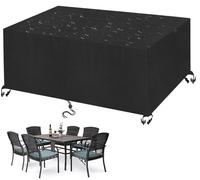 Funda de sofá de ratán para exteriores de tela Oxford resistente 420D, 150 x 70 x 60 cm, cuadrada/rectangular, juego de muebles de ratán impermeable para mesa de patio