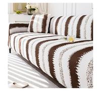 Funda de sofá de Seda Helada de Verano de 1/2/3/4/5 plazas, Funda de sofá superelástica de Ajuste elástico Universal Todo Incluido(Style 3,3-Seater (190-230cm))