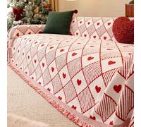 Funda De Sofá De Terciopelo Elástico Impermeable Antideslizante Para 1-5 Plazas En Forma De L, Protector De Invierno Para Mascotas, De Felpa Gruesa, Funda Univers Christmas-A 180*260cm/70.87*102.36in