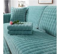 Funda de sofá de terciopelo en forma de L, protector de muebles de felpa antideslizante, ideal para asientos de 90 x 90 cm, añade comodidad y estilo a tu sala de estar