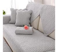 Funda de sofá de Verano, Alfombrilla Protectora Antideslizante for sofá, Fundas de sofá Lavables y Transpirables(Gris,70 * 180cm)