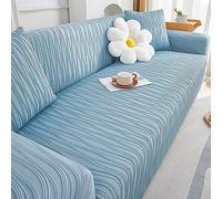 Funda de Sofá de Verano Refrescante, Antideslizantes Protector de Muebles Universal Elástica Fundas de Sofá para 2/3/4 Asientos, Cubre Sofá Proteger para Mascotas(XXL(5 Seater 305-360cm), Blue)