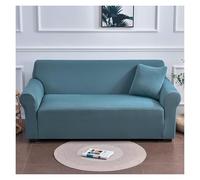 Funda de sofá elástica, funda de sofá, elegante funda de sofá de seda de leche con bandas elásticas, protector de muebles a prueba de fugas para niños, mascota gato(Light Blue,1 Seater 90 140 cm)