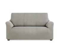 MAXIFUNDAS | Funda de Sofá Elástica 4 Plazas Color Gris Claro - Funda de Sofá Extrasuave, Antideslizante y Elástica - Funda Sofá Elástica Modelo Inca