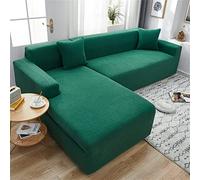 Funda de sofá elástica para sofá L-Sd de 1/2/3/4 plazas, protector elástico para tumbona, se adapta a 92-118 pulgadas, fácil de limpiar, decoración del hogar Slish