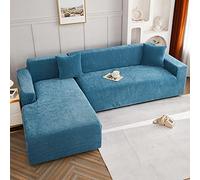 Funda de sofá elástica universal antiarañazos, de terciopelo, para sala de estar, color B, se adapta a sofás de 90 a 140 cm, elegante y