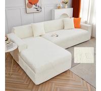 Funda de sofá elástica universal impermeable para 2/3/4 plazas con protectores de reposabrazos izquierdo/derecho, tela suave, para decoración del hogar