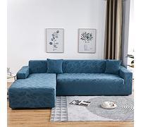 Funda de sofá elástica universal para sofá en forma de L con diván, se adapta a 1, 2, 3, 4, 5 plazas, tela elástica, perfecta para sofá de 235 a 300 cm, protector de asiento G4