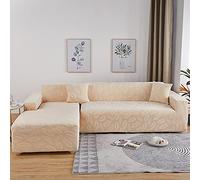 Funda de sofá en forma de L con diván, protector elástico universal para sofá de 1, 2, 3, 4, 5 plazas, funda de tela elástica para asiento G4 (235 300 cm) y fácil de limpiar