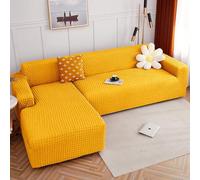 Funda de sofá en Forma de L for Las Cuatro Estaciones, Universal, elástica, con Hilo de Burbujas, Antideslizante, Ideal for decoración del hogar y cojín.(M,190-230cm)
