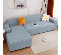 Funda de sofá en Forma de L for Las Cuatro Estaciones, Universal, elástica, con Hilo de Burbujas, Antideslizante, Ideal for decoración del hogar y cojín.(K,190-230cm)