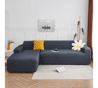 Funda de sofá en Forma de L for Las Cuatro Estaciones, Universal, elástica, con Hilo de Burbujas, Antideslizante, Ideal for decoración del hogar y cojín.(J,145-185cm)