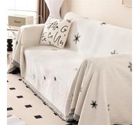 Funda de sofá extra grande para sofá esquinero, manta decorativa protectora para sofá para sala de estar, ideal para sofá o colcha (14 180 x 460 cm)