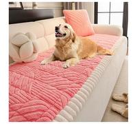 Funda De Sofá For Perros Lavable, Protector De Fundas De Sofá For Mascotas, Protector De Sofá Acolchado Antideslizante, Fundas De Sofá Gruesas Y Suaves, Protector De Cojín(Pink,70x70cm/28x28in)