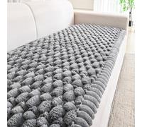 Funda de sofá, forro polar grueso y suave, antideslizante, lavable, protector de muebles para sala de estar, ajuste universal para sofás de 2 a 4 plazas